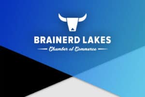 Brainerd Lakes Chamber Logo and Blue Background