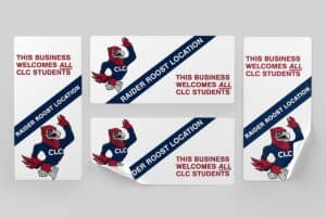Raider Roost Business Stickers