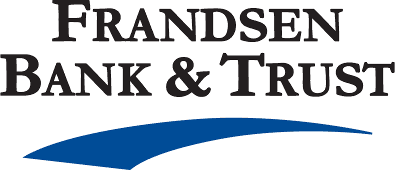 Frandsen Bank & Trust Logo Black and Blue