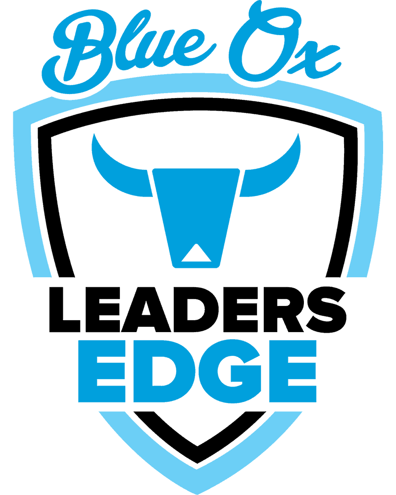 Leader's Edge Blue and Black Logo