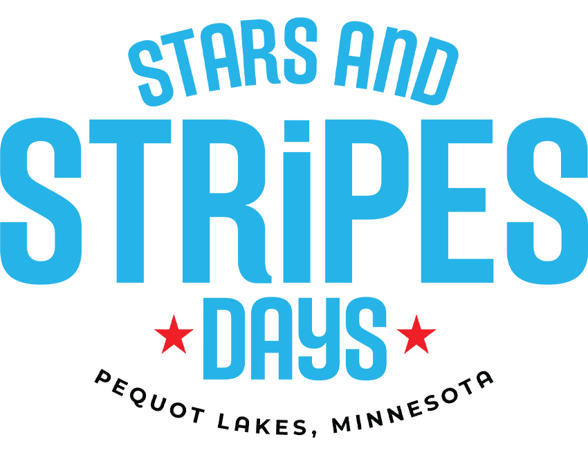 Blue, red and black Stars & Stripes Days logo