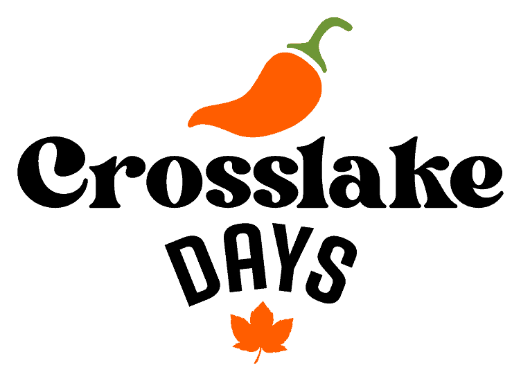 Graphic Image with Orange and black Crosslake Days logo