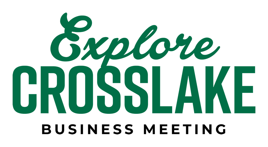 Green and Black Explore Crosslake Business Meeting Loco