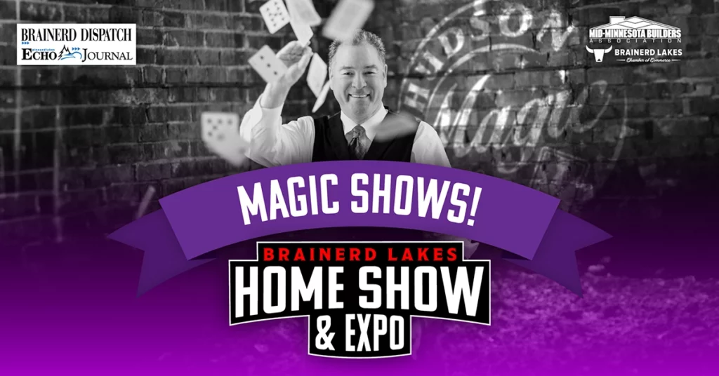 Hudson the Magician Graphic for Brainerd Lakes Home Show and Expo Web