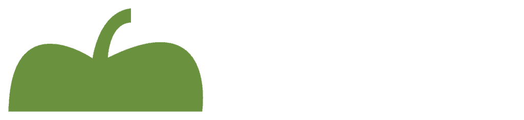 Green apple logo with text Lakes Area Career Depot